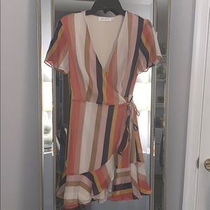 all in favor wrap dress